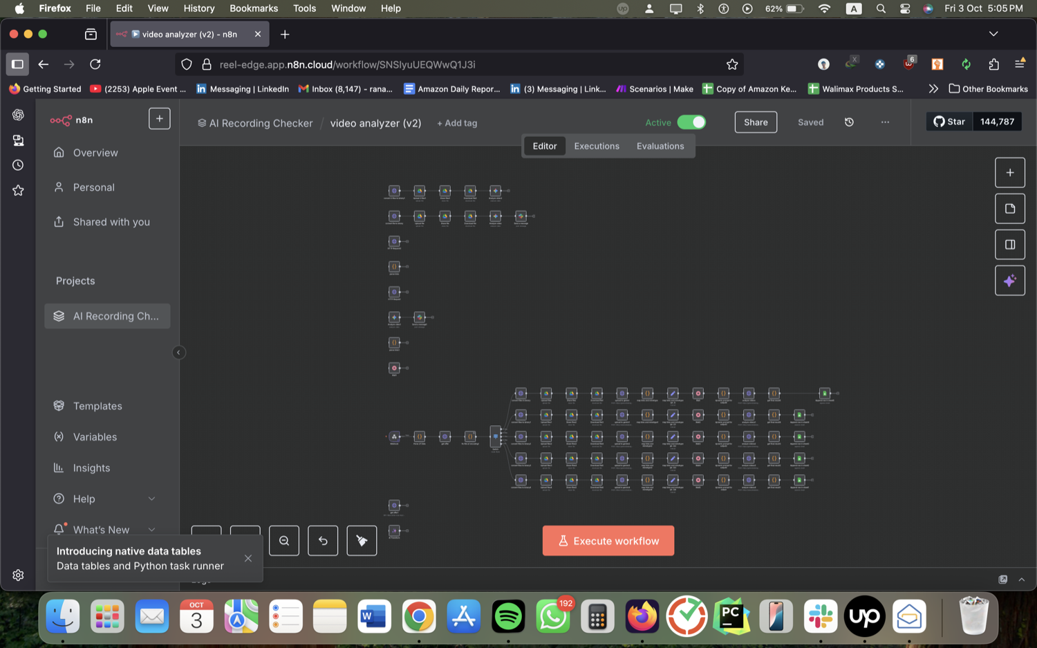 n8n AI Video Analyzer Workflow - Recording Checker